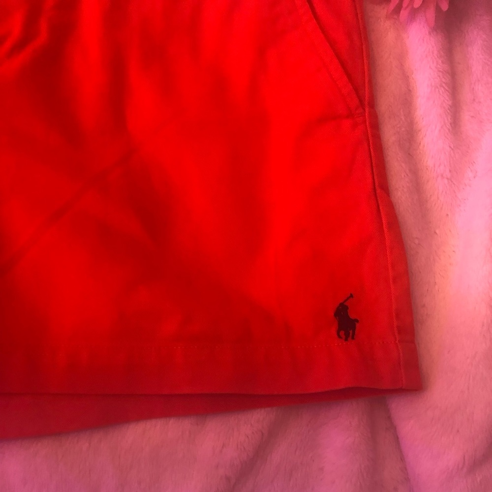 NWOT- Ralph Lauren Orange shorts - Picture 7 of 8